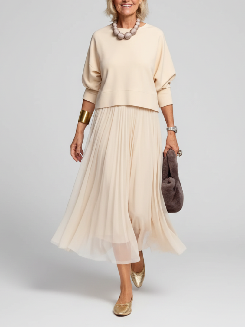 Evelyne | Elegant Sweater Dress Set