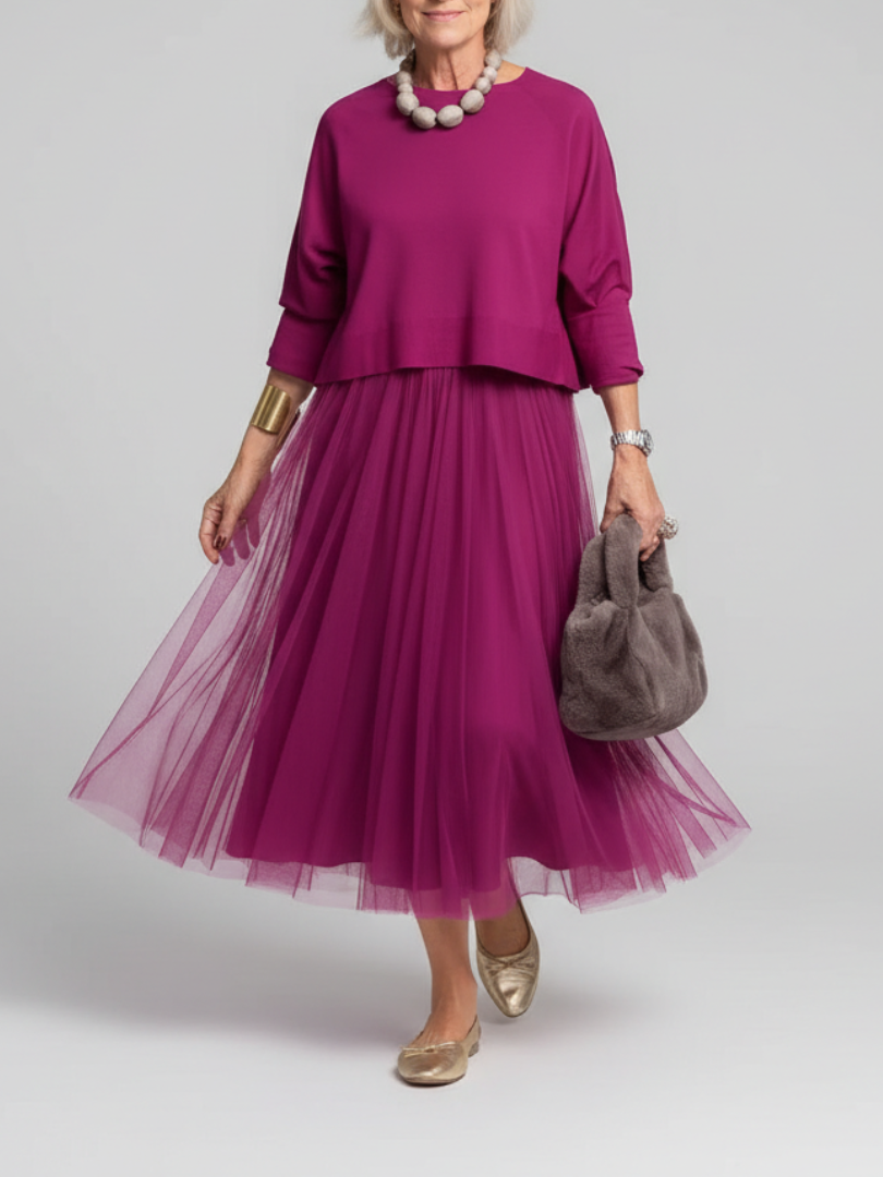 Evelyne | Elegant Sweater Dress Set