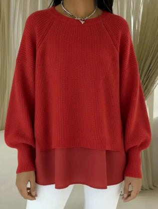 Adelyn | Layered Knit Sweater 