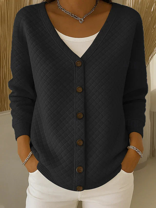 Janice | Textured Button Cardigan