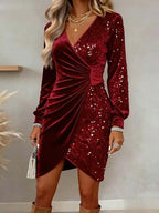 Odessa | Velvet Sequin Dress