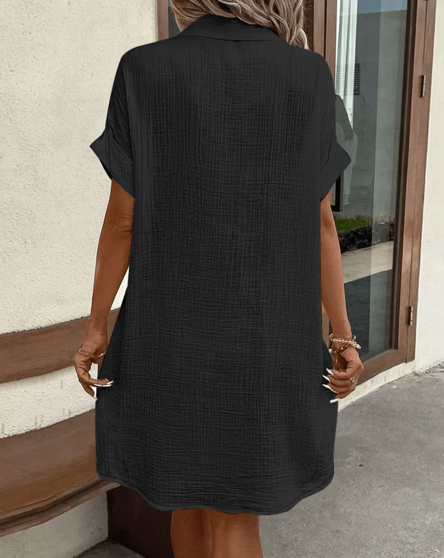 Lucette | Comfortable Button Shirt Dress