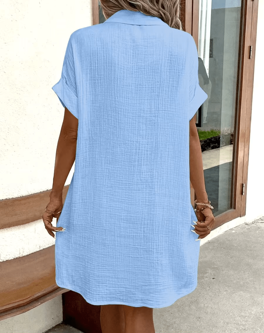 Lucette | Comfortable Button Shirt Dress