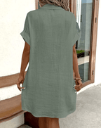Lucette | Comfortable Button Shirt Dress