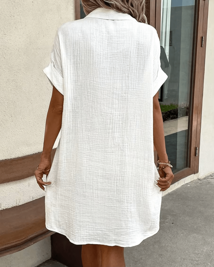 Lucette | Comfortable Button Shirt Dress