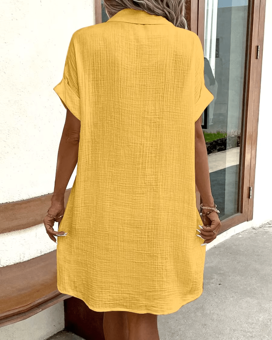 Lucette | Comfortable Button Shirt Dress